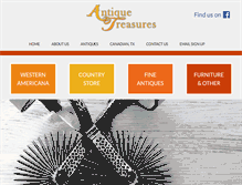 Tablet Screenshot of antiquetreasurestexas.com